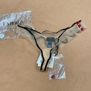 La Perla Nude Snake Thong